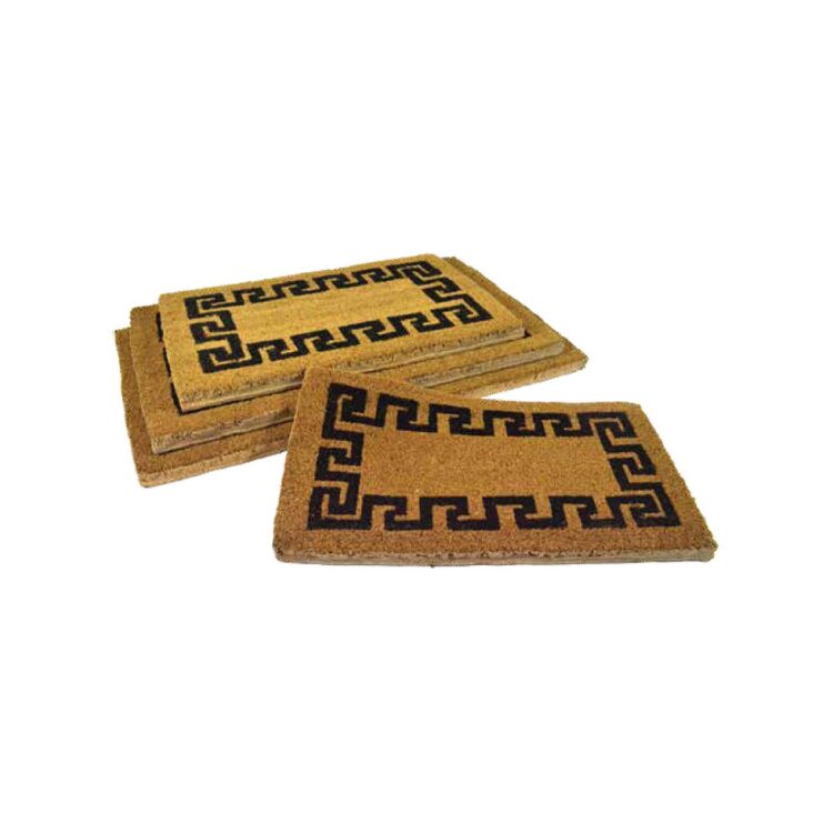 Ποδόμακτρο εισόδου  βελουτέ κοκοφοίνικας σχέδιο  ''Μαίανδρος'' 60χ100χ4εκ. SIDIRELA.