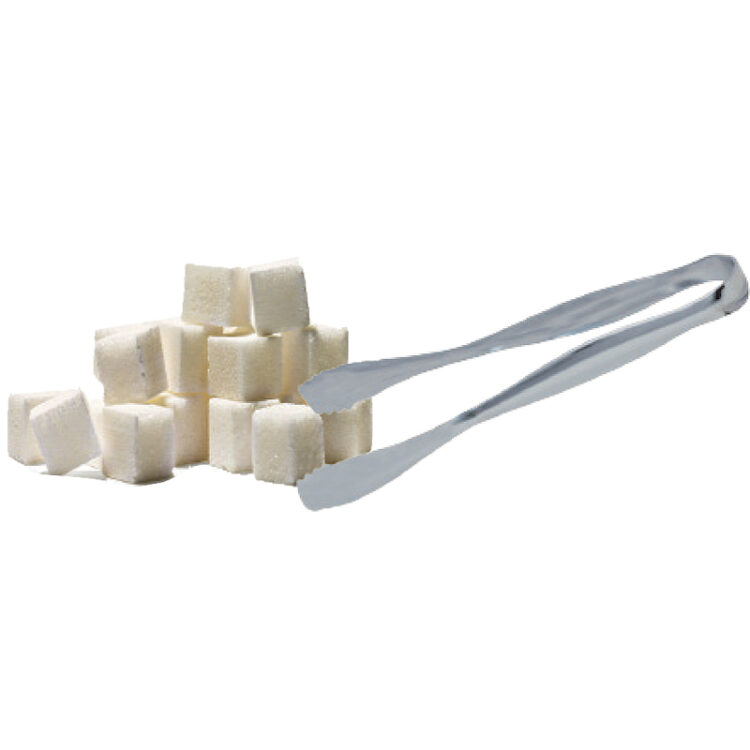 Λαβίδα πάγου-ζάχαρης mini inox 12cm