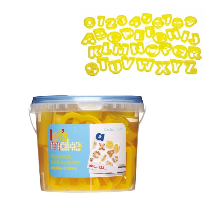 Σετ κουπ-πατ γράμματα & αριθμοί 36τμχ Kitchen Craft