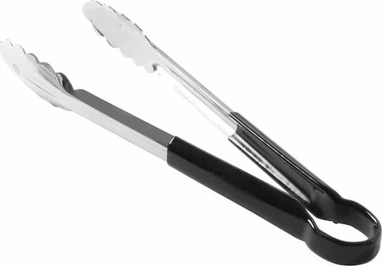 Λαβίδα inox μαύρη λαβή PVC 30cm Hendi 171851