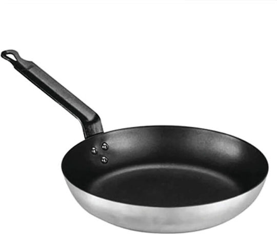 Τηγάνι αλουμινίου αντικολλητικό βαρύ χέρι Φ40