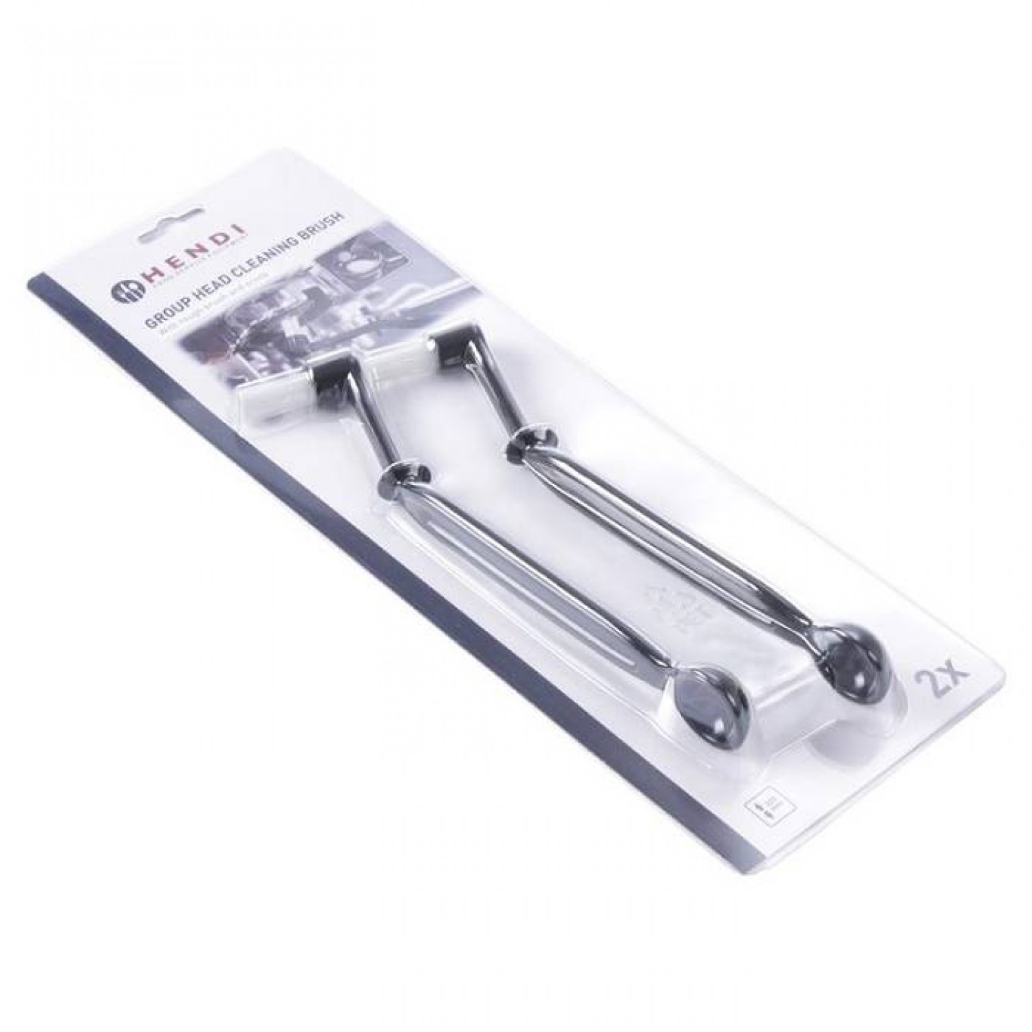 Βούρτσα διπλή για μηχανή espresso σετ 2τμχ Hendi - Image 2