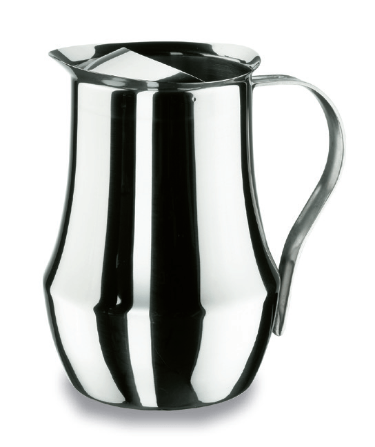 Κανάτα Inox με παγοστάτη 2lt Οβάλ