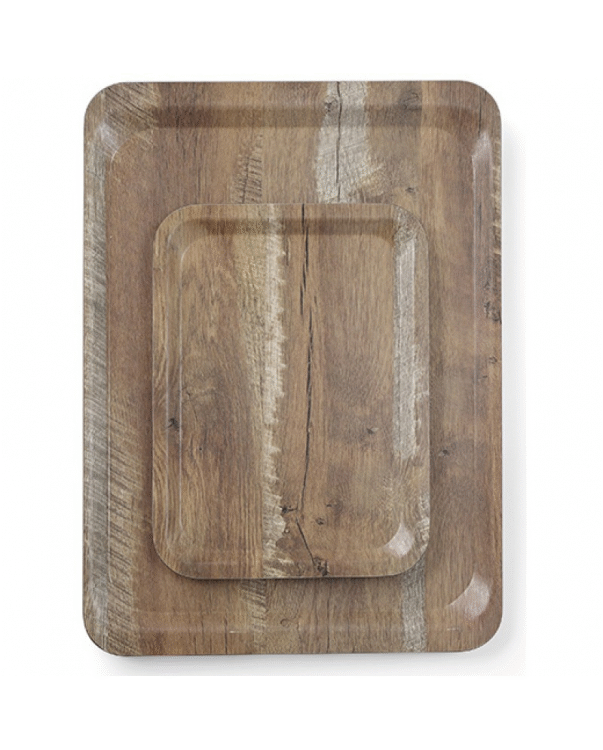 Δίσκος Ορθογώνιος με εφέ ξύλου 36x46cm Gabro