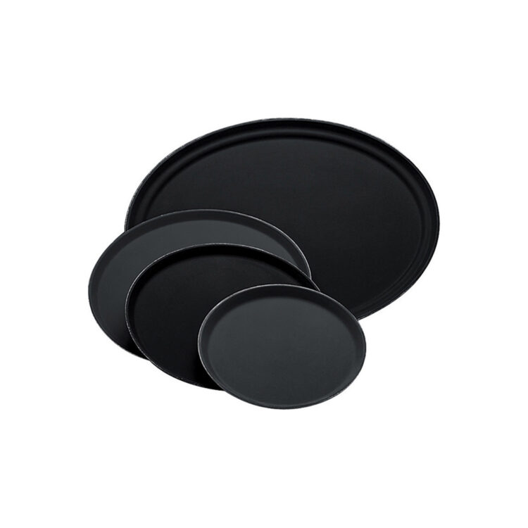 Δίσκος Aντιολισθητικός μαύρος Οβάλ 56x68,5cm