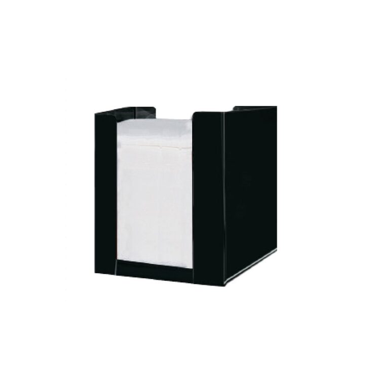Χαρτοπετσετοθήκη μεγάλη μαύρη 17x17cm