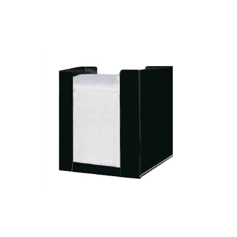 Χαρτοπετσετοθήκη μεγάλη μαύρη 17x17cm