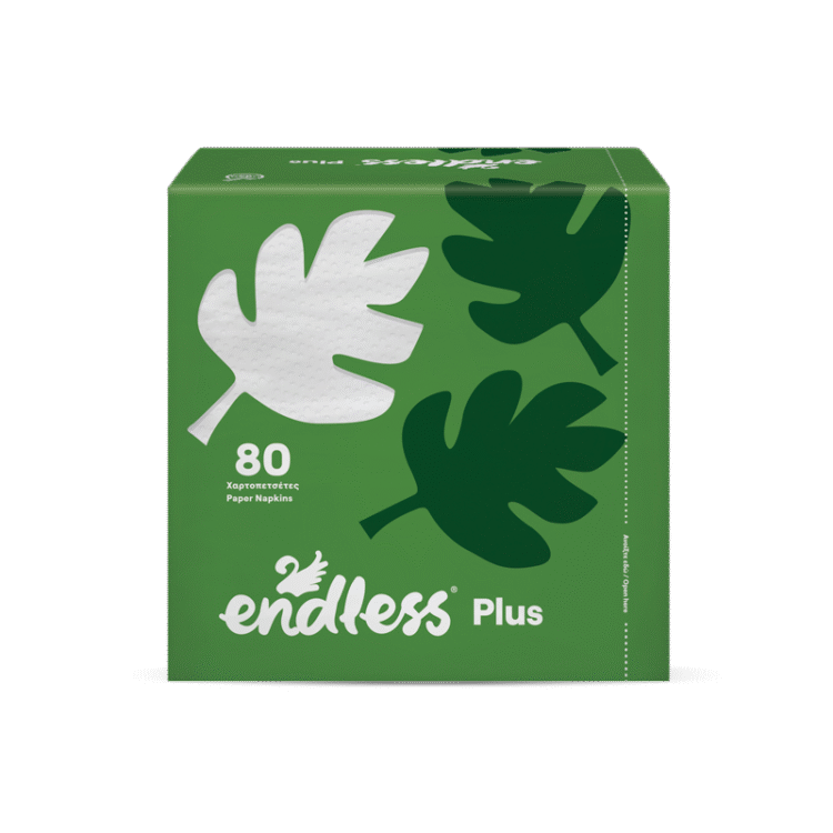 Χαρτοπετσέτα Plus Λευκή 30x30 32x80φύλλα Endless