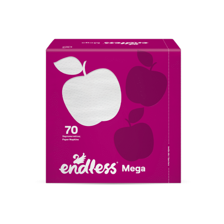 Χαρτοπετσέτα Mega Λευκή 33x33 32x70φύλλα Endless