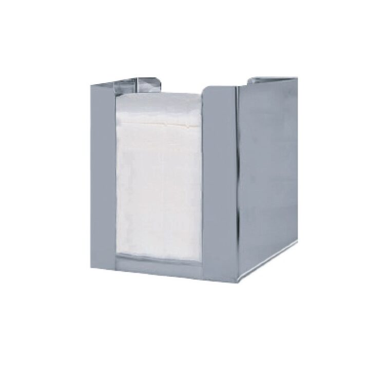 Χαρτοπετσετοθήκη inox μεγάλη 17x17x18cm