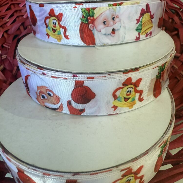 Κορδέλα σατέν Χριστουγεννιάτικη 25mmΧ50m 