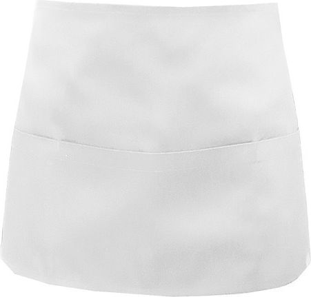 Ποδιά σερβιτόρου μέσης με τσέπη λευκή