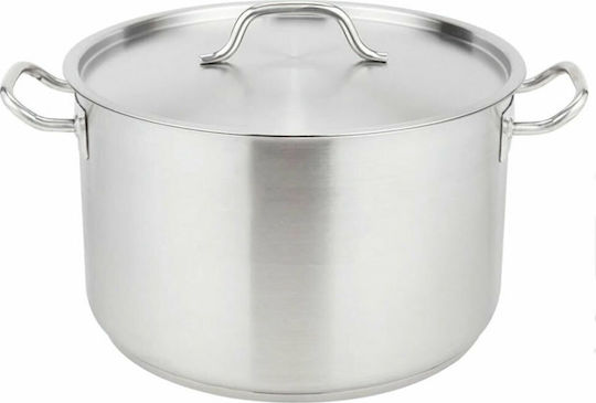 Χύτρα βαθιά με καπάκι inox 18/10 Φ36xΥ24cm 24lt