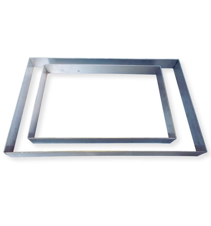 Τσέρκι inox τετράγωνο 30x30x4cm