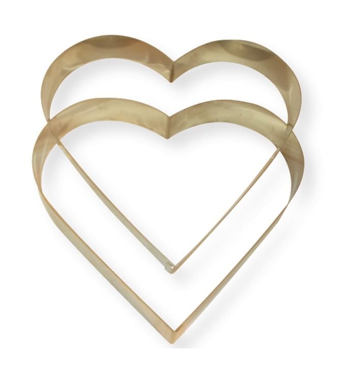 Τσέρκι inox καρδιά Νο23 23x23x5