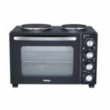 Φουρνάκι ηλεκτρικό 2 εστίες μαύρο Hobby 3000W