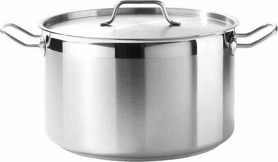 Χύτρα βαθιά Inox με καπάκι 24,4lt 36Φx24h