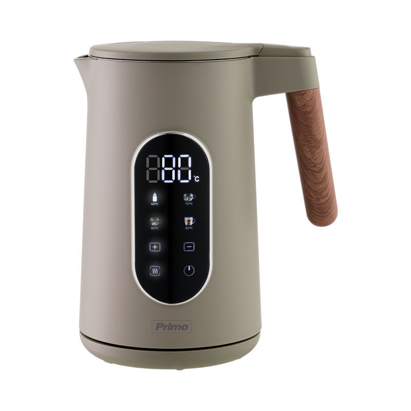 Βραστήρας Primo 2200w Digital 1,7lt Cool touch wooden/μαύρο/γκρι - Image 3