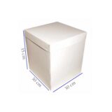 Κουτί λευκό ζαχαροπλαστείου γίγας Νο30 30x30x35