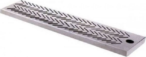 Σχάρα μπαρ ματ inox 60x11x2Ycm