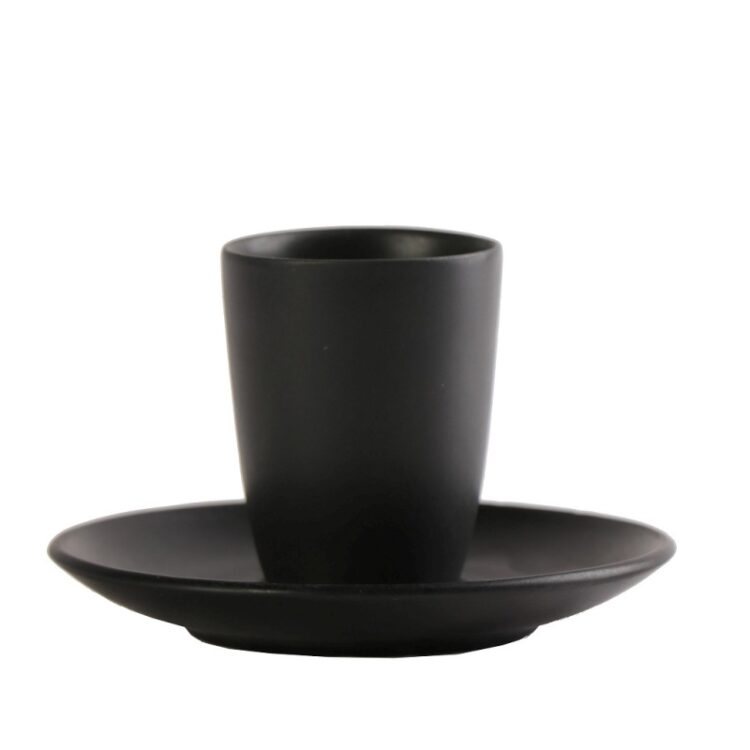 Φλυτζάνι espresso χωρίς χέρι + πιατάκι ματ morgan